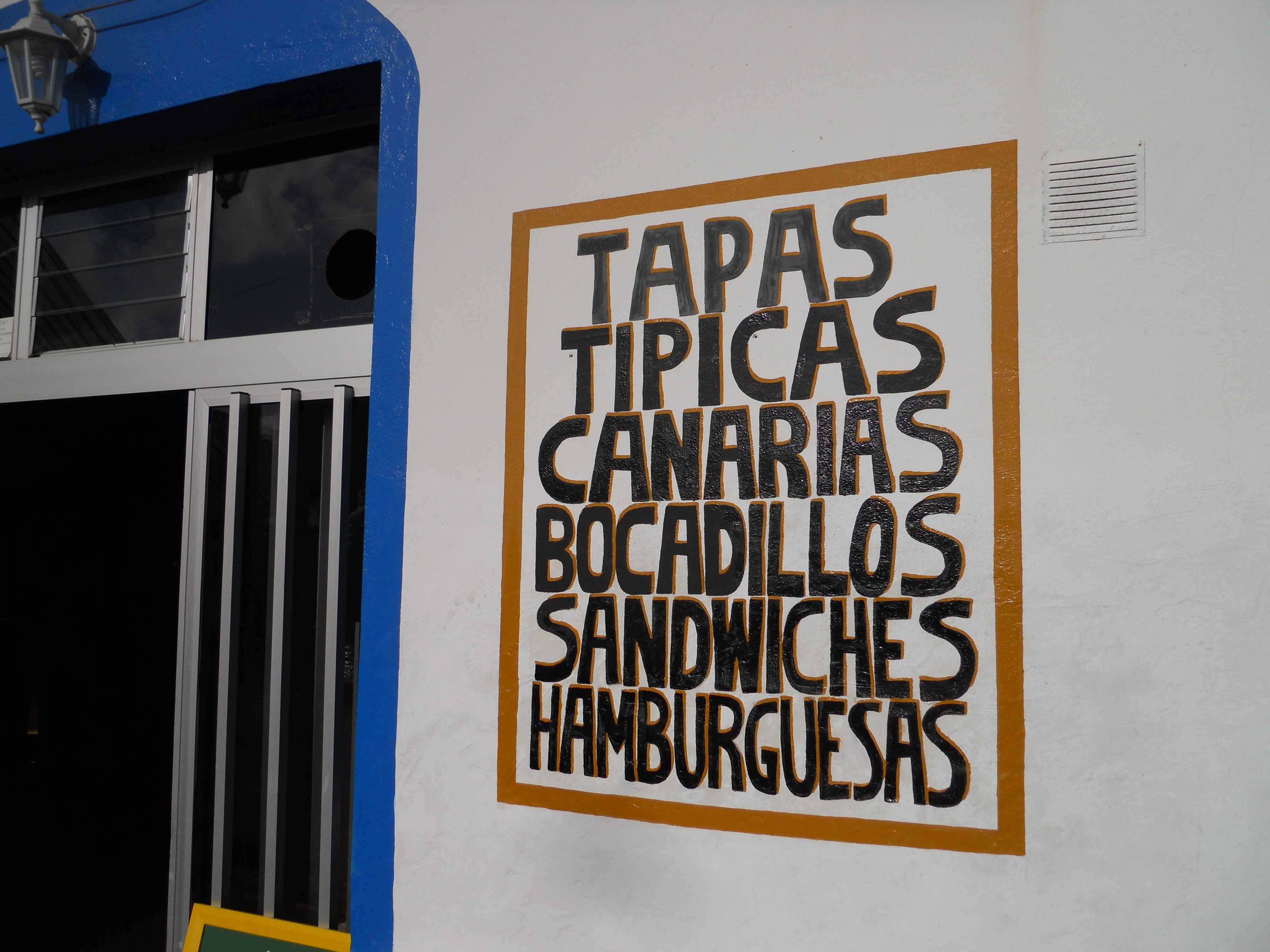 La carte de la cantina de Fragiel